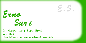 erno suri business card